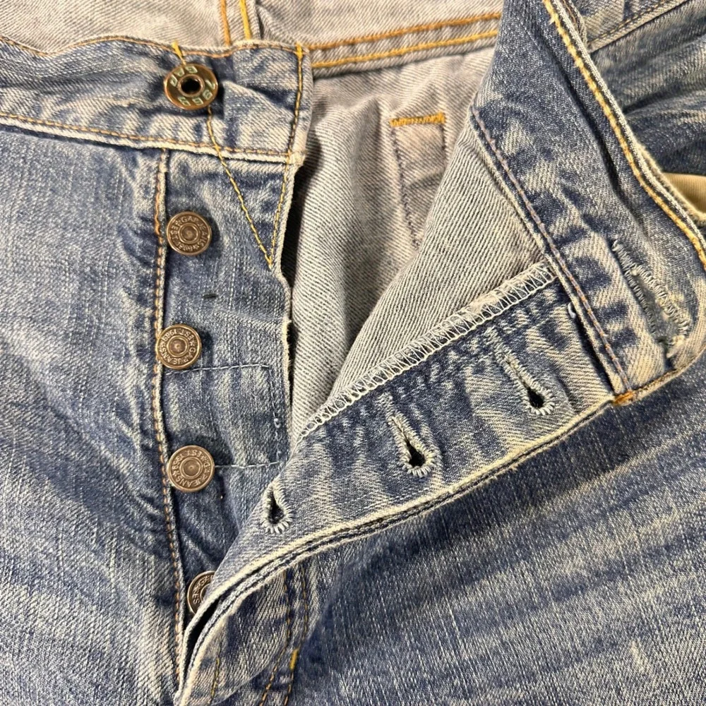 Vintage Y2K Gap 1969 Loose Boot Fit Jeans Mens 40x30 Blue Button Fly Cotton
